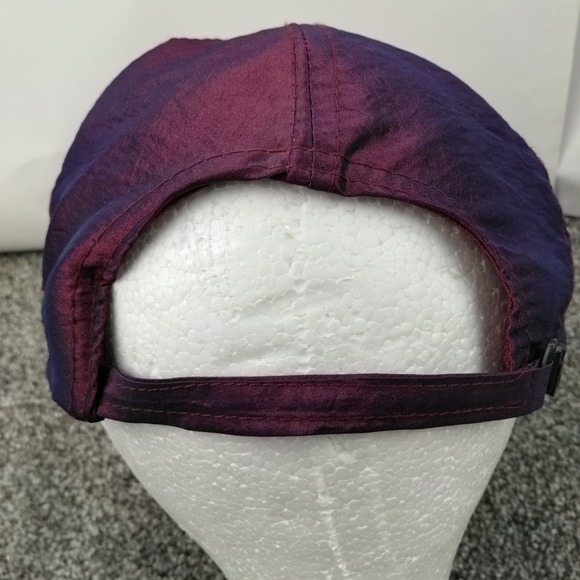 Vintage Royal Pacific Las Vegas Embroidered Hat Shiny Metallic Purple Ball Cap - Picture 6 of 10